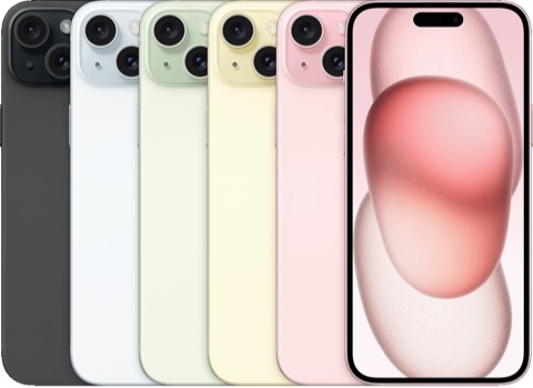 iPhone 15 Plus – Vorder- und Rückansicht