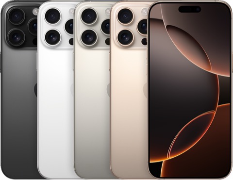 iPhone 16 Pro Max – Vorder- und Rückansicht