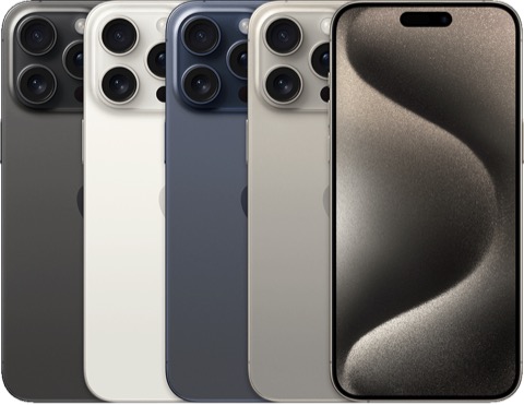 iPhone 15 Pro Max – Vorder- und Rückansicht