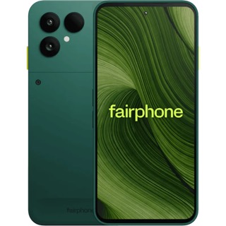 Fairphone (Gen. 6) – Vorder- und Rückansicht